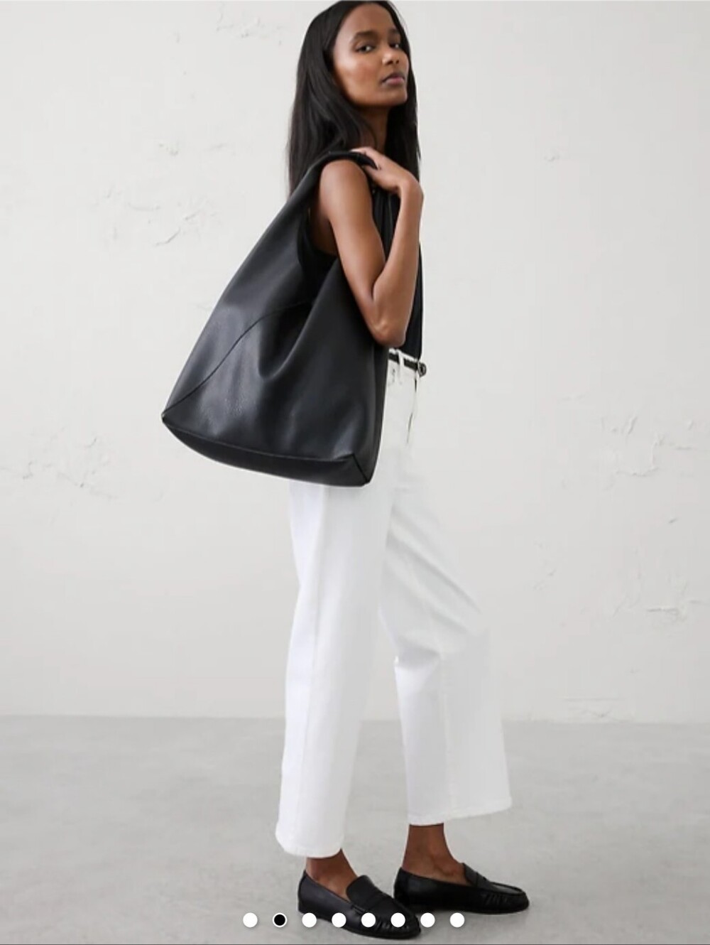 BANANA REPUBLIC FACTORY VEGSN LEATHER SLOUCHY TOTE